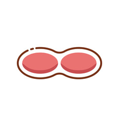 Three squirrels spring new food multi colored icon pack