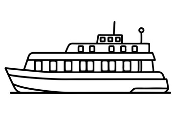 Ferry Sketch Vector