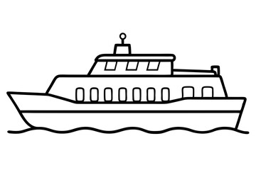 Ferry Sketch Vector