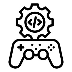 game design Line Icon