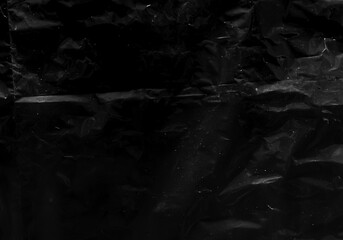 Closeup plastic vinyl torn wrap textures. Vector illustration show various crinkled, wrinkled, and transparent plastic wraps with different tear patterns. Black gray design overlays and shadow effect.