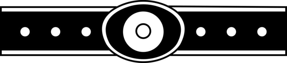 Belt Icon, Leather belt icons vector graphic designs elements, Casual Wear Creases on Belt Indicate a Fatter Waistline Obesity Concept on transparent background, Haberdashery strapping accessories