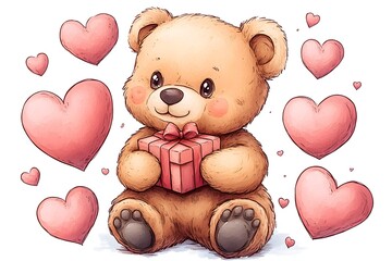 teddy bear with heart