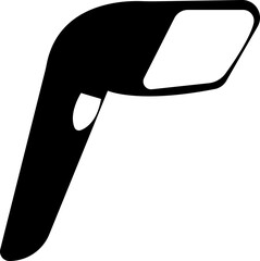 Warehouse scanner icon. Clipart image, Bar code scanner icons vector graphic designs elements, solid pictogram, clipart avatar logotype ,isolated on transparent background. Symbols, logo, template