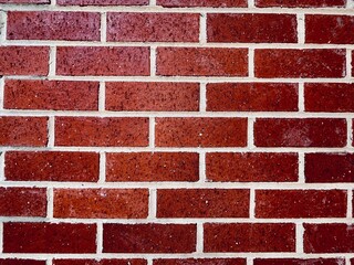 Close-Up of Red Brick Wall Texture