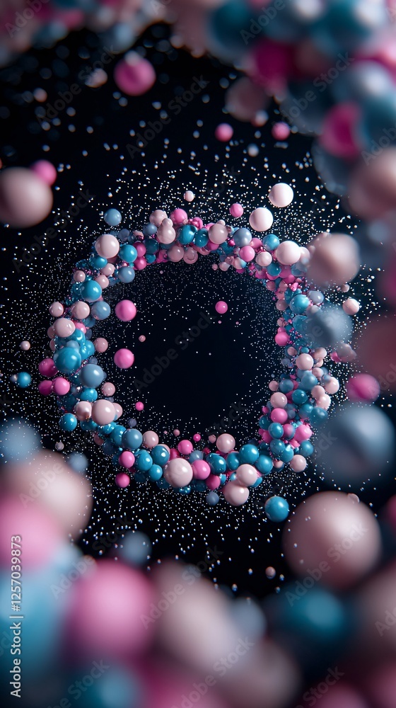 Poster hyper-dimensional vr cosmos, pulsating chromatic vortex, luminous ai-generated fractals, deep neon i