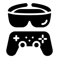 vr game Solid icon