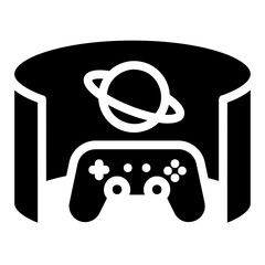 vr gaming Solid icon