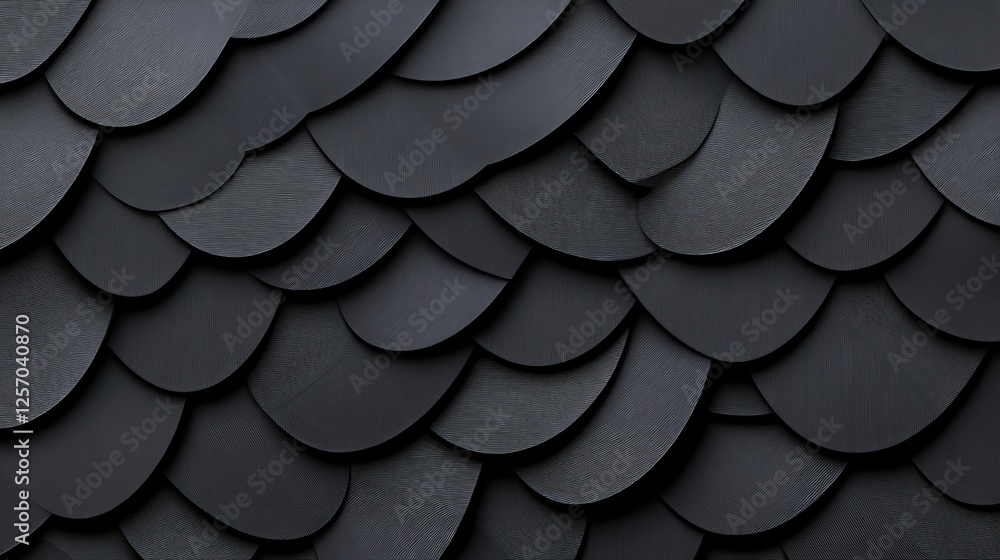 Poster smooth black scales texture background for design and art projects