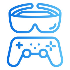 vr game Gradient icon