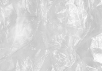 White Plastic wrinkle Bag Film Glossy Cumpled Overlay Package Background Rough Wrap Material Pack Reflection Texture Floor Packaging Retail Grain Pollution Trash, surface wrinkled Foil Polyethylene.