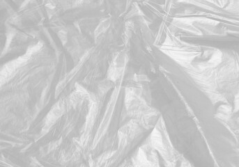White Plastic wrinkle Bag Film Glossy Cumpled Overlay Package Background Rough Wrap Material Pack Reflection Texture Floor Packaging Retail Grain Pollution Trash, surface wrinkled Foil Polyethylene.