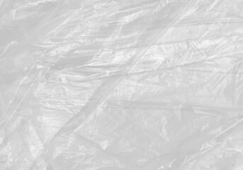 White Plastic wrinkle Bag Film Glossy Cumpled Overlay Package Background Rough Wrap Material Pack Reflection Texture Floor Packaging Retail Grain Pollution Trash, surface wrinkled Foil Polyethylene.