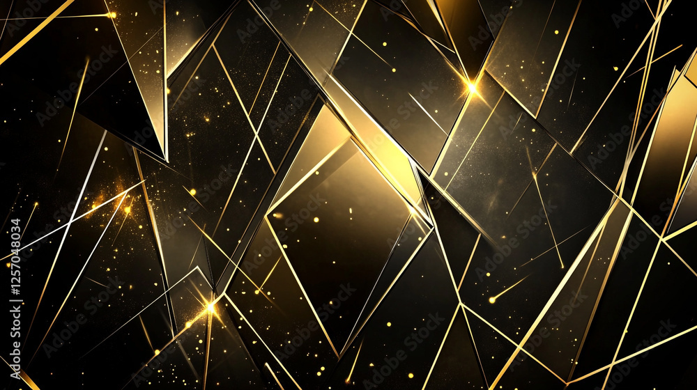 Aufkleber vibrant abstract geometric shapes patterns design, composition of shapes and textures in colorful to