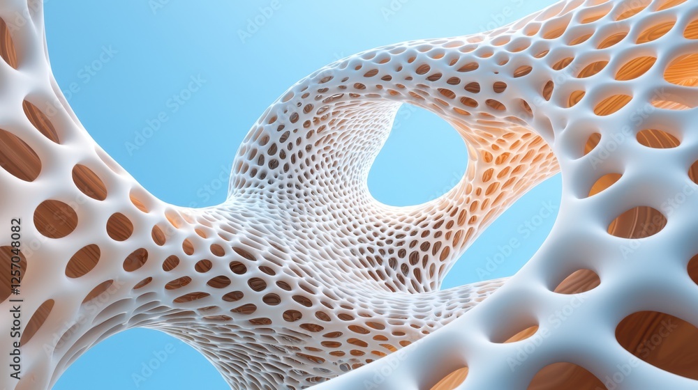 Fototapete mesmerizing structure with depth and unique design elements