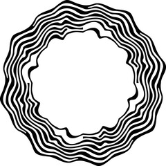 Stylish Wavy Line Border