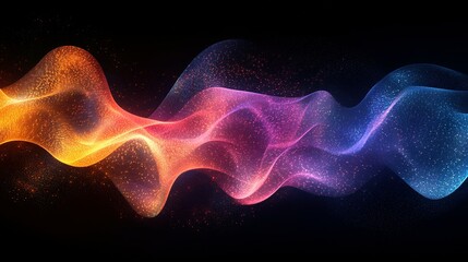 Abstract Colorful Waves of Light and Energy