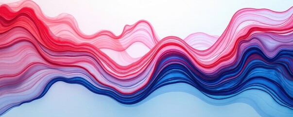 Red and blue marbled effect on bright white background , image, artistic, background