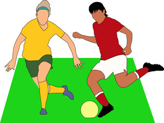 Soccer Flat Vector Illustration