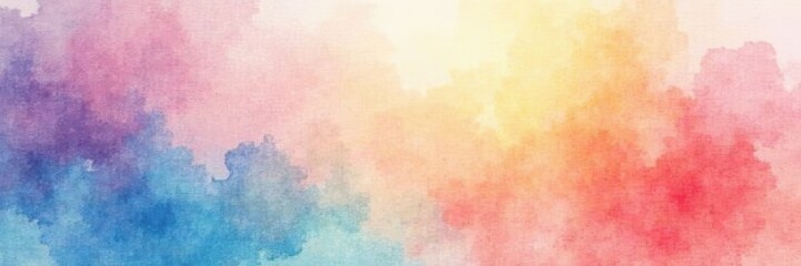 Obraz premium Soft, blurred watercolor washes in pastel hues, design, wash