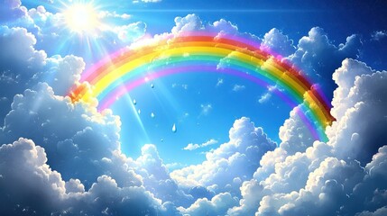 rainbow in the sky