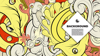 colorful psychedelic illustration for any design such as background, music festival, bookcover, summer flayer, homepage, landing page.