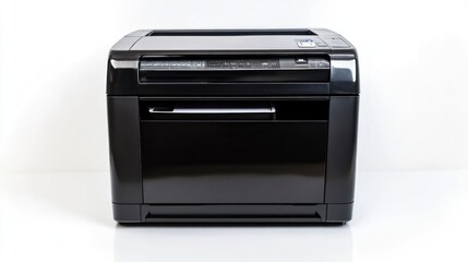 Obraz premium Black printer on white background