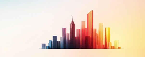 Fototapeta premium abstract city background
