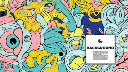 Dynamic vector wallpaper with colorful fractal patterns and layouts, perfect for your poster, banner, and fabric print needs.