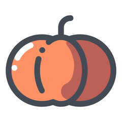 Vegetable lovely colored icon pack