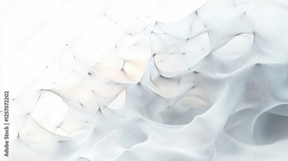 Poster abstract geometric digital composition minimalist background big data visualization science lines