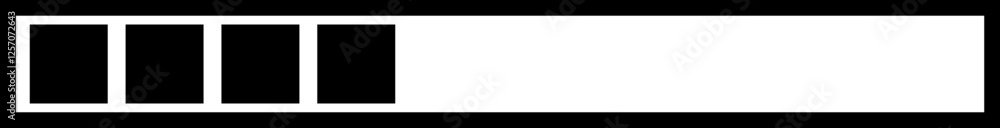Poster loading black icon vector. download upload progress bar sign symbol button. system software update a