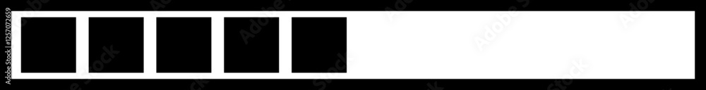 Poster loading black icon vector. download upload progress bar sign symbol button. system software update a