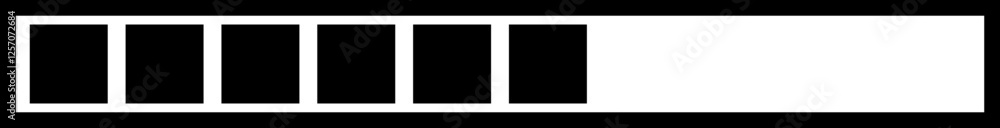 Poster loading black icon vector. download upload progress bar sign symbol button. system software update a
