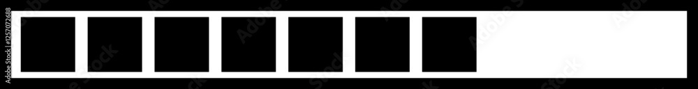 Poster loading black icon vector. download upload progress bar sign symbol button. system software update a
