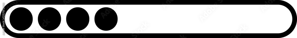 Poster loading black icon vector. download upload progress bar sign symbol button. system software update a