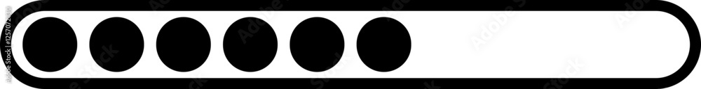 Poster loading black icon vector. download upload progress bar sign symbol button. system software update a