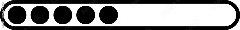 Poster loading black icon vector. download upload progress bar sign symbol button. system software update a