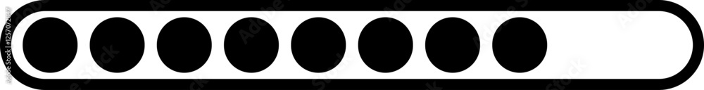 Poster loading black icon vector. download upload progress bar sign symbol button. system software update a