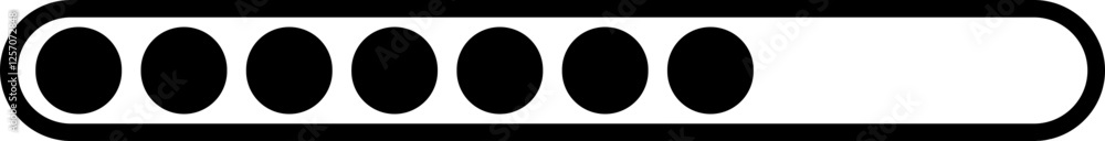 Poster loading black icon vector. download upload progress bar sign symbol button. system software update a