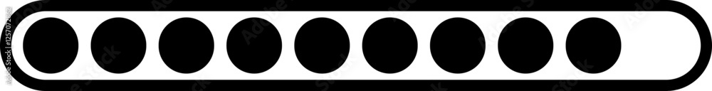 Poster loading black icon vector. download upload progress bar sign symbol button. system software update a