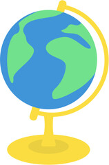 rotating world map geography 