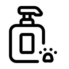 Pet Grooming Line Icon. Single icon, line vector icon