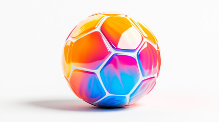 Fototapeta premium Soccer ball icon, white background