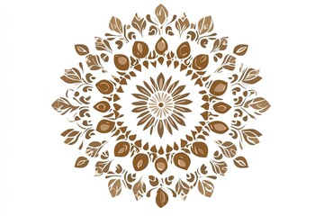 Dried dates fruit in white bowl isolated on white background. with generative ai