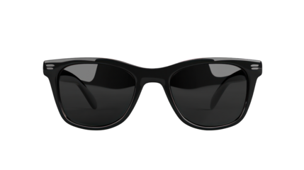 black sunglasses 3d render icon isolated on white background