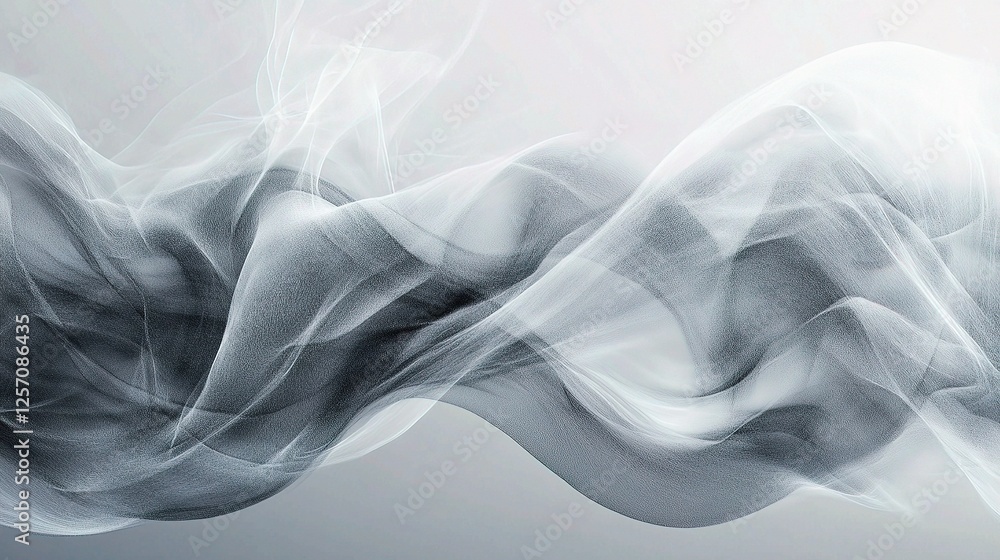 Poster abstract white wave texture design with soft lines and background