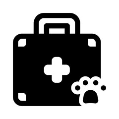 Veterinary Glyph Icon. Single icon, glyph vector icon