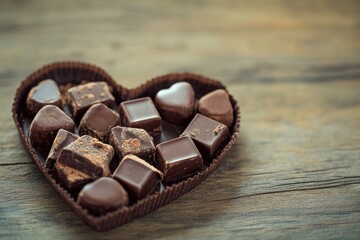heart shaped chocolate