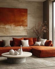 Modern Minimalist Living Room Design with Cozy Atmosphere and Stylish Furniture